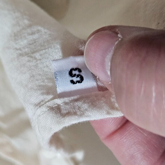 Johnny WAS Ivory Embroidered Lace Kimono With Slip BOHO Beach Wedding Dress - Picture 15 of 16